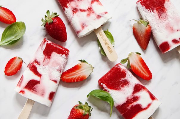 Domowe lody truskawkowo-śmietankowe