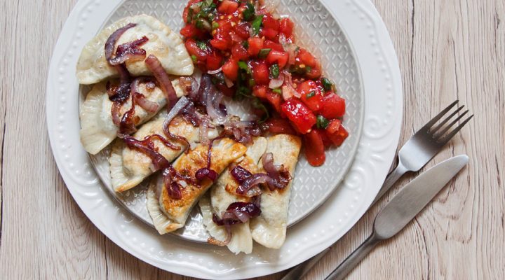 Pierogi  z zieloną soczewicą. Ulubione ciasto na pierogi